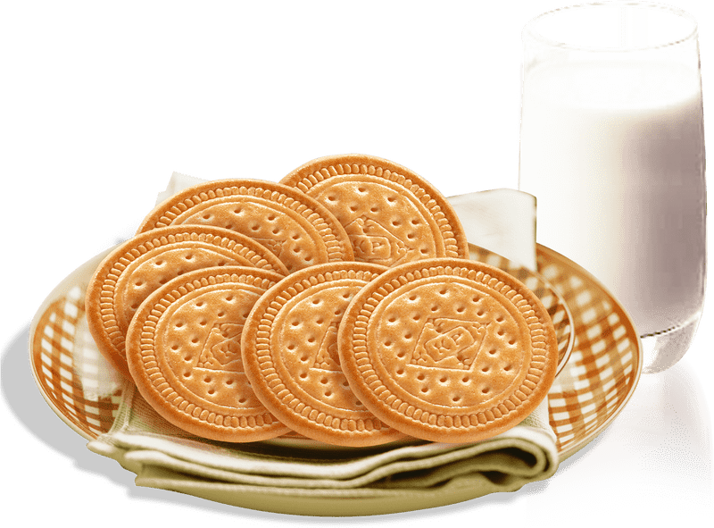 Milk Carton and Cookies Treat Delight PNG