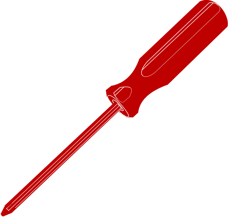 Red Handle Precision Screwdriver for Versatile Tasks PNG