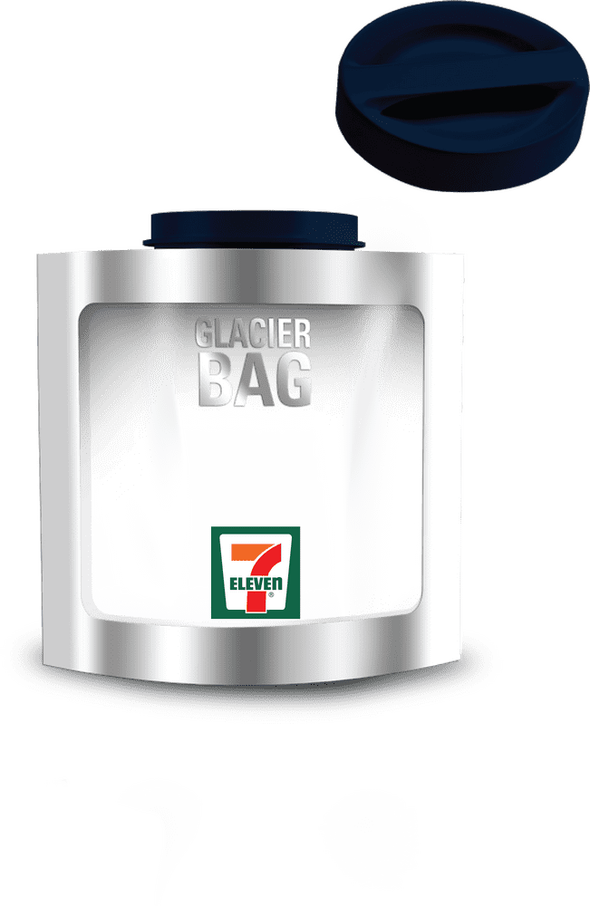 Glacier Bag Chilling Refreshment in Every Sip PNG