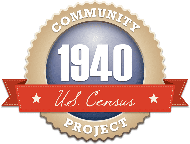 Community Project Name Badge 1940 U S Census PNG