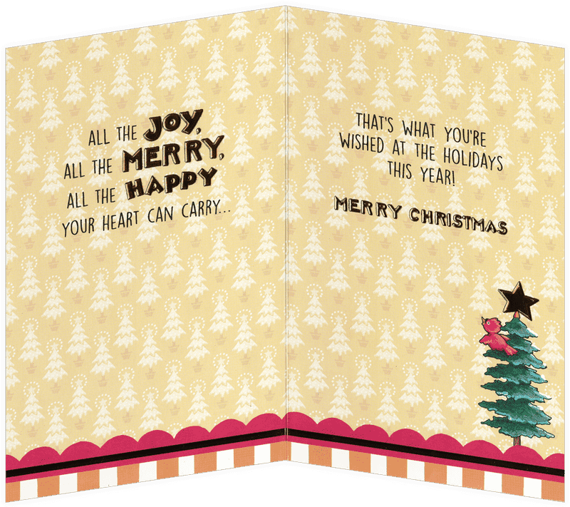 Festive Christmas Greeting Card for Joyful Wishes PNG