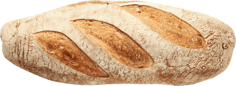Artisan Rustic Bread Loaf with Scored Crust PNG