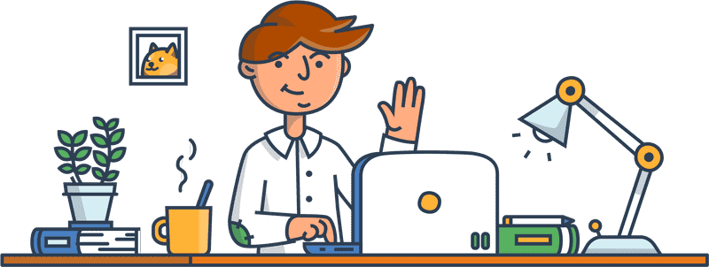 Factory Worker at the Desk PNG