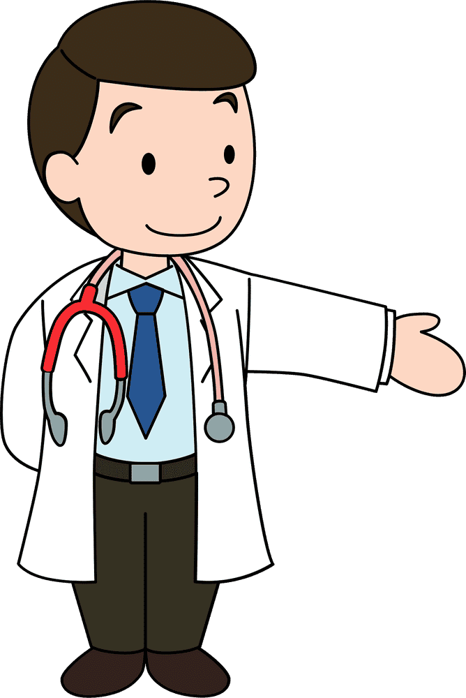 Friendly Doctor Ready to Assist You PNG