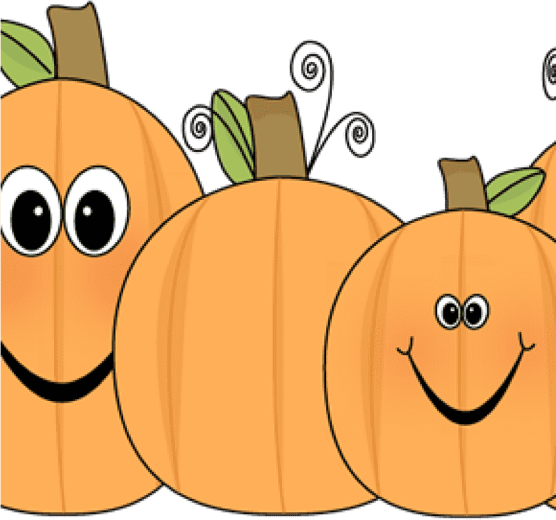 Pumpkin Pie Party with Cheerful Pumpkins PNG