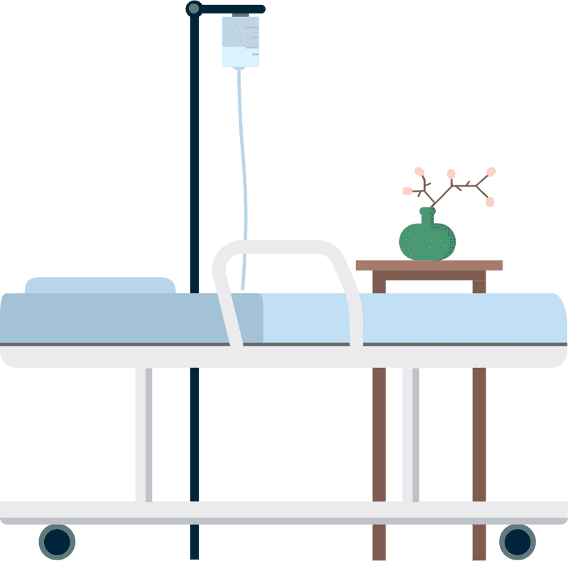 Comfort and Care in the Hospital Room PNG