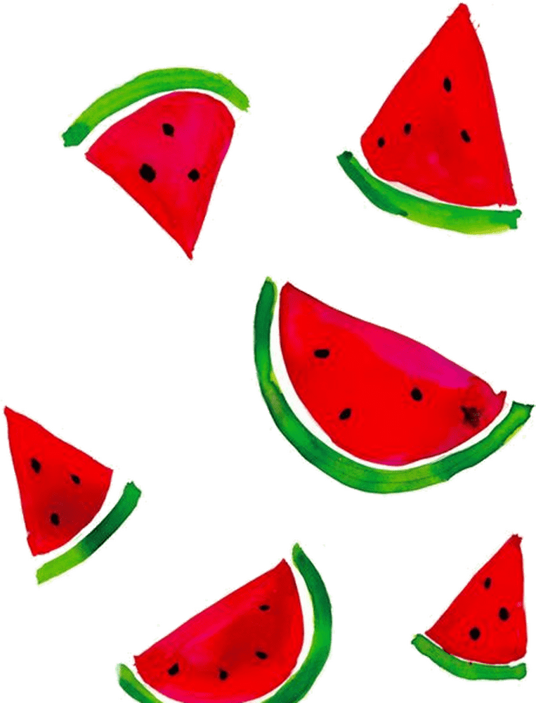 Colorful Melon Slice Delight PNG