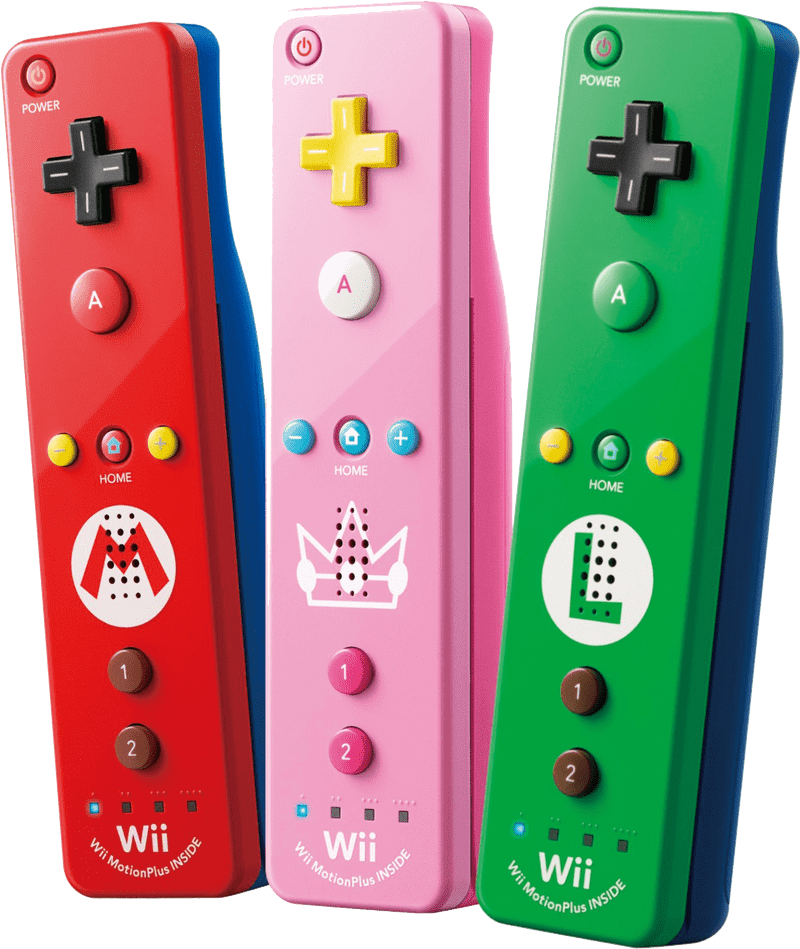 Colorful Remote Control Game Controllers for Fun Play PNG