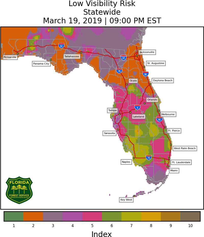 Florida's Dynamic Forest Ecosystems Map PNG