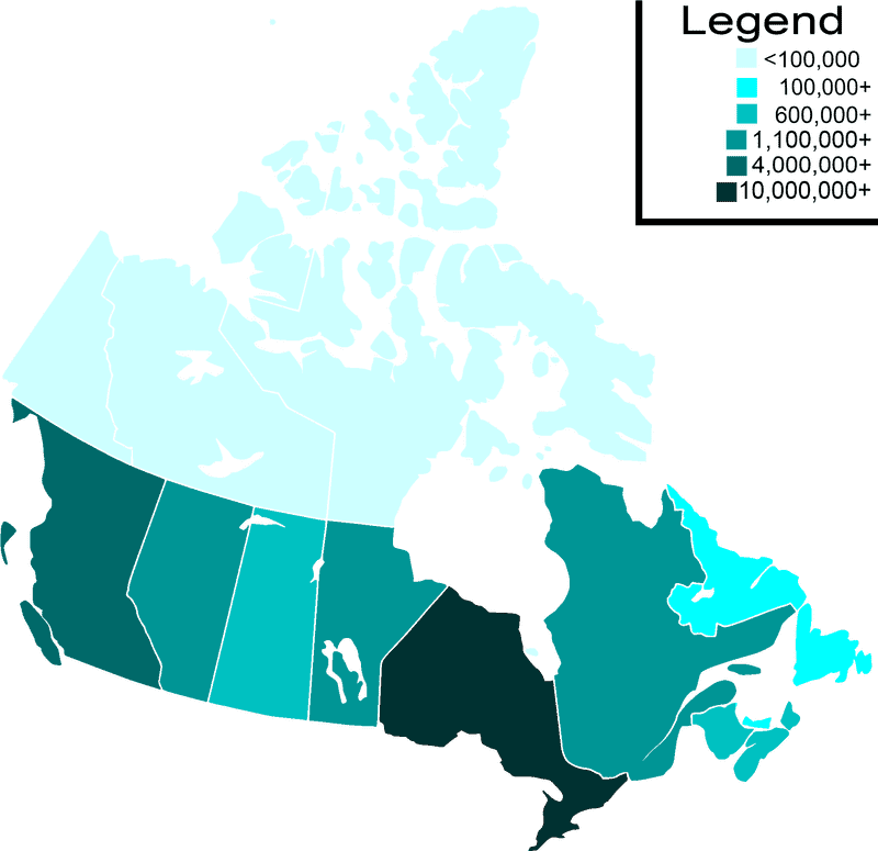 Canada Climate Variation Map Overview PNG