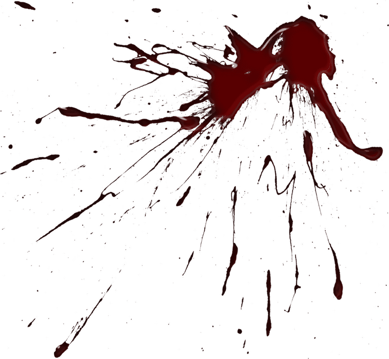 Vivid Blood Splatter of Chaos PNG