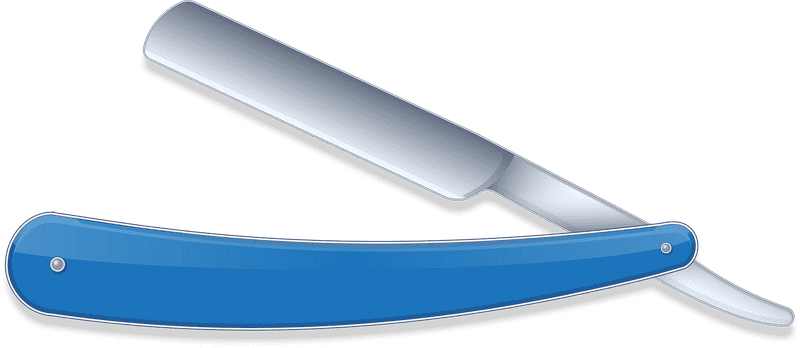 Classic Blue Razor Precision and Style PNG