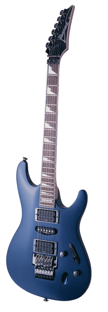 Midnight Blue Electric Guitar Masterpiece PNG