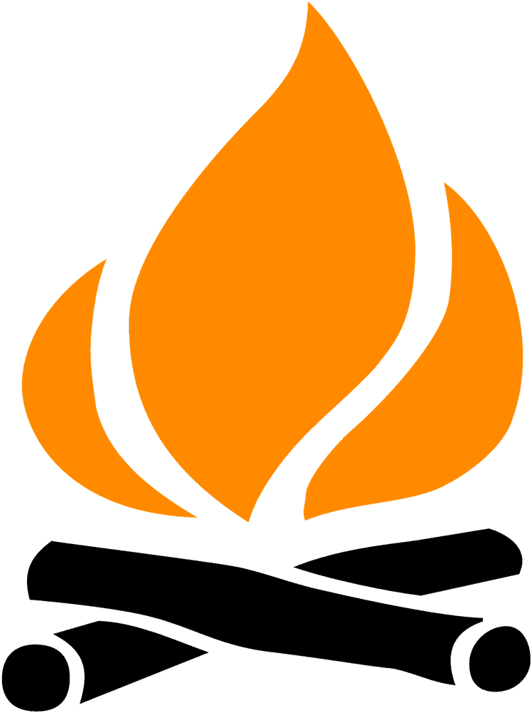 Campfire Glow Gathering Around the Warmth PNG