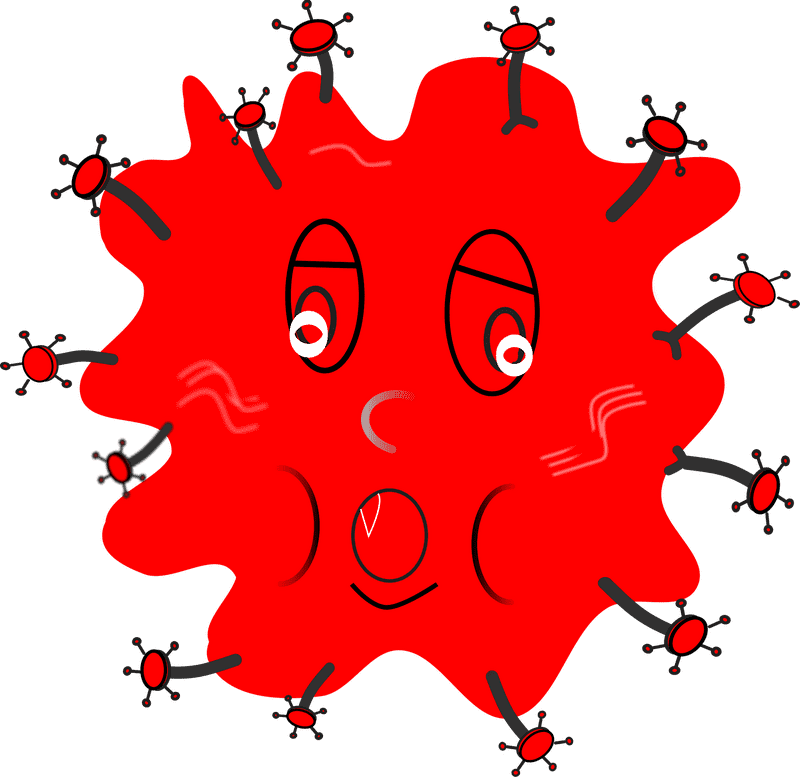 Friendly Bacteria The Curious Red Microbe PNG