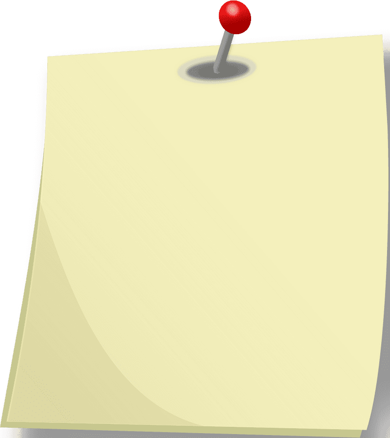 Creative Ideas on a Sticky Note Board PNG