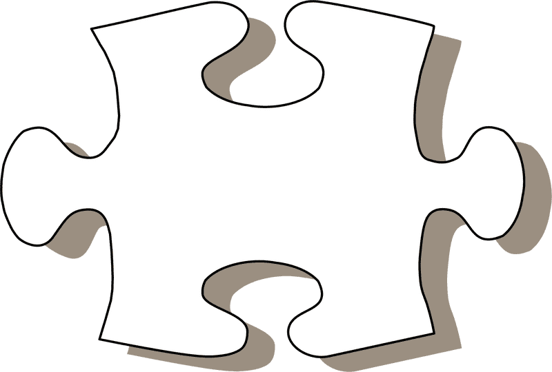 Blank Jigsaw Puzzle Piece for Creative Designs PNG
