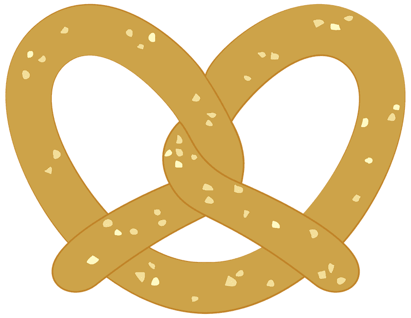 Deliciously Twisted Pretzel Snack Treat PNG
