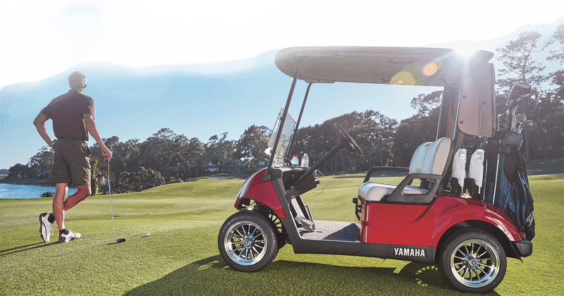 Stylish Golf Cart for a Perfect Day on the Green PNG