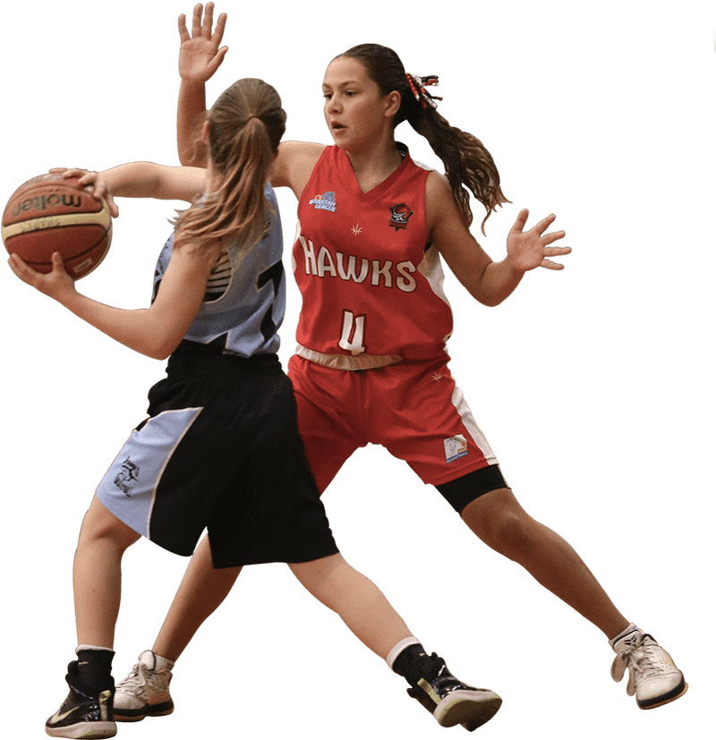 Basketball Showdown Hawks vs Rivals PNG