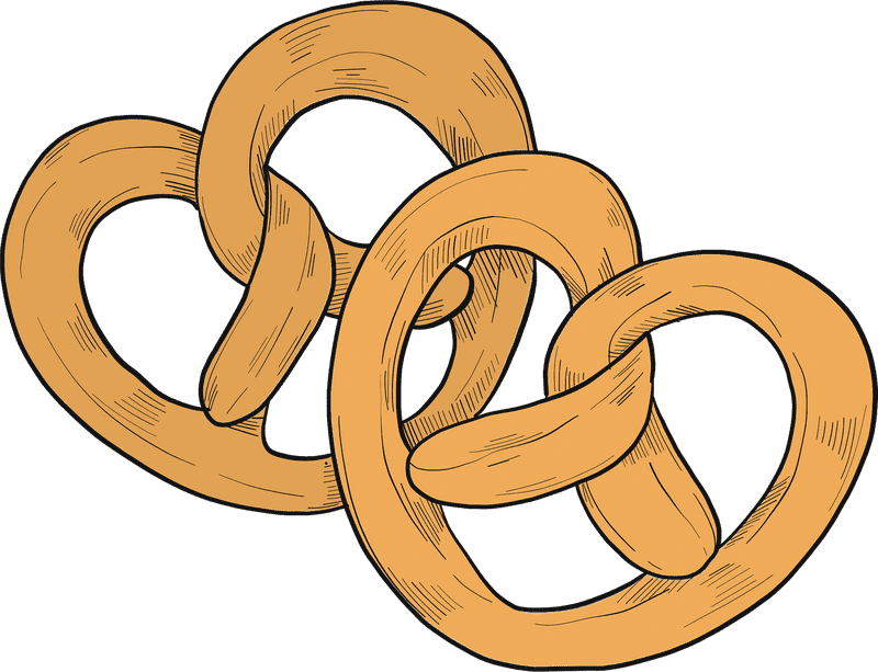 Deliciously Crunchy Pretzel Snack Treats PNG