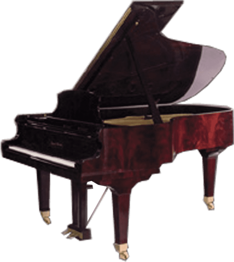 Elegant Piano Melodies in Rich Mahogany PNG