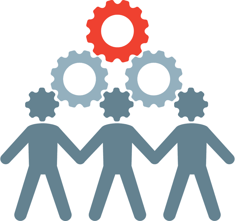 Teamwork United for Success Through Collaboration PNG