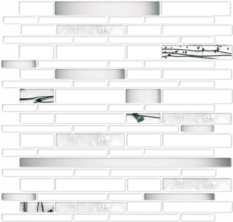 Glacier Reflections in Icy Mosaic PNG