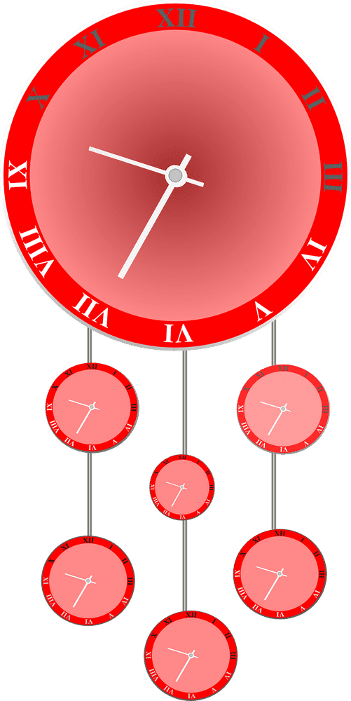 Hanging Clocks of Time and Style PNG