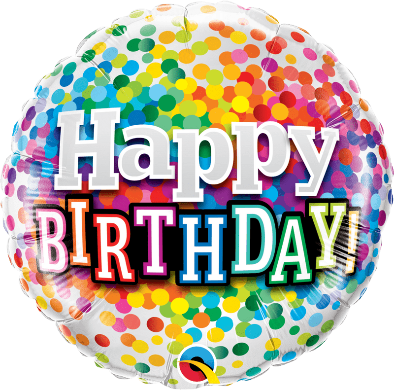 Colorful Birthday Celebration Balloon Design PNG