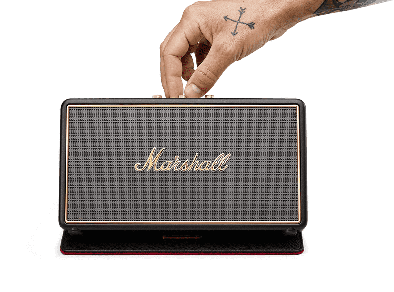 Classic Marshall Portable Speaker for Music on the Go PNG
