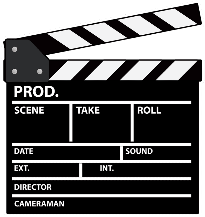 Creative Moments with a Movie Clapperboard PNG