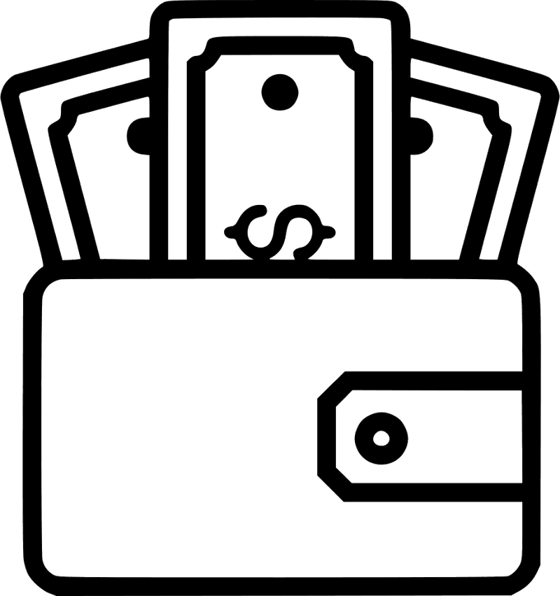 Stylish and Functional Wallet for Everyday Use PNG
