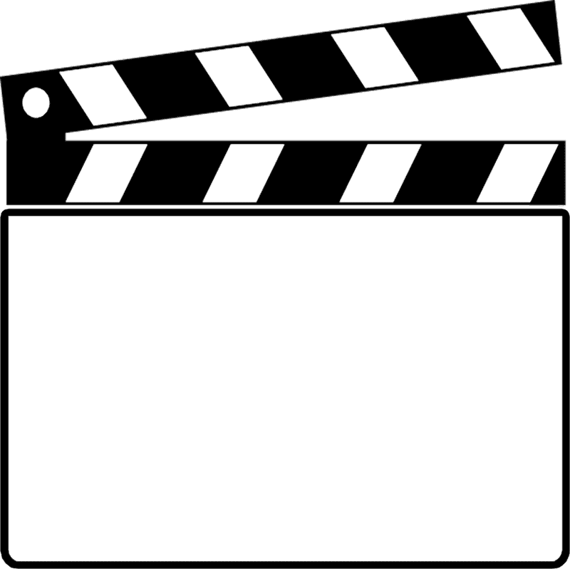 Classic Movie Clapperboard for Filmmaking Enthusiasts PNG
