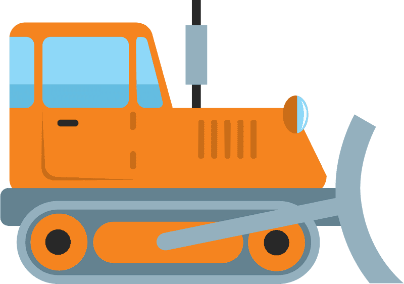 Dynamic Bulldozer for Heavy-Duty Terrain Manipulation PNG