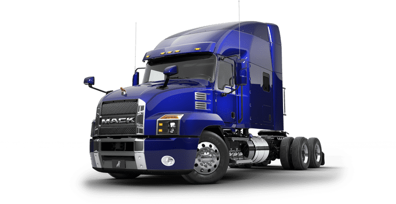 Mack Delivery Truck Power and Reliability on the Road PNG