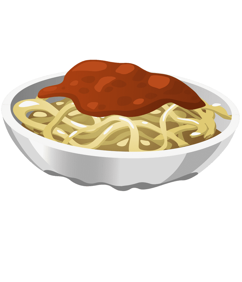 Delicious Pasta Bowl with Savory Tomato Sauce PNG