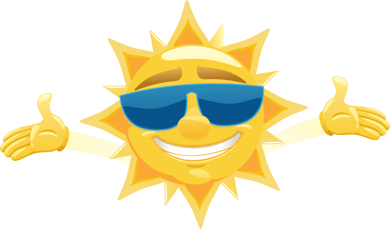 Sunny Vibes with Solar Panel Power PNG