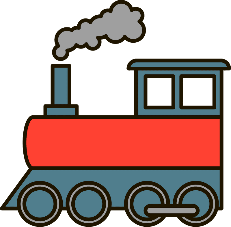 Coal-Powered Locomotive Journey PNG
