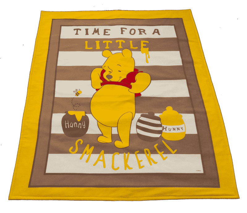 Whimsical Winnie the Pooh Quilt Blanket PNG