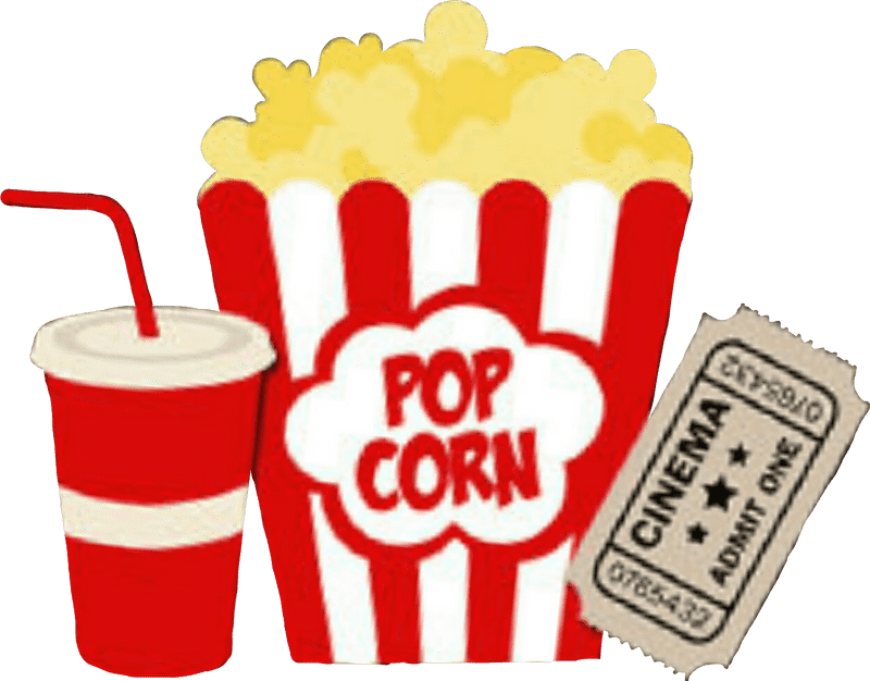 Classic Movie Night Popcorn Bucket Experience PNG