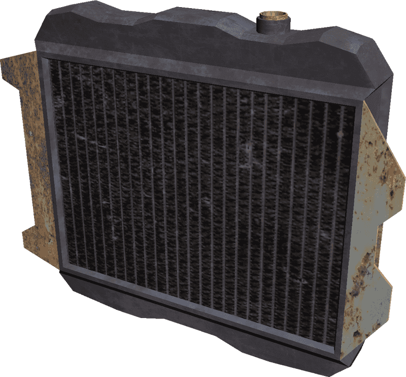 Rustic Radiator A Vintage Cooling Solution PNG