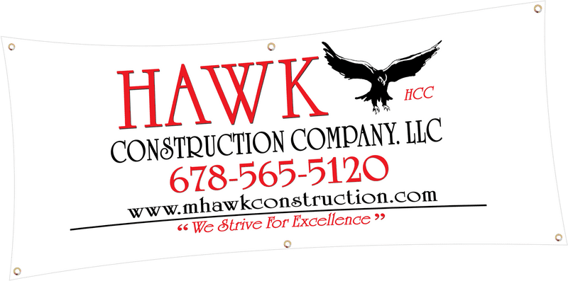 Hawk Construction Company Banner of Excellence PNG