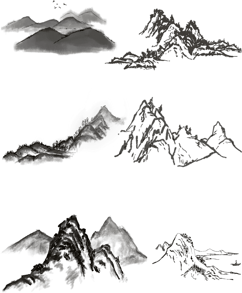 Chinese Traditional Landscape Art PNG