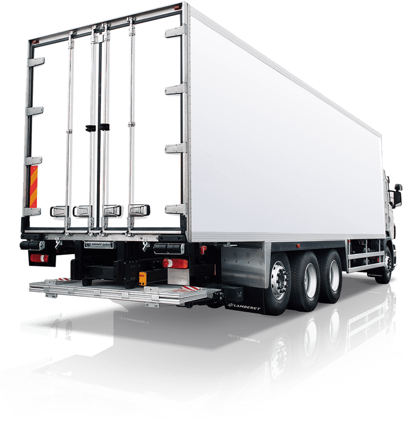 Enhanced Delivery Truck with Spacious Cargo Area PNG