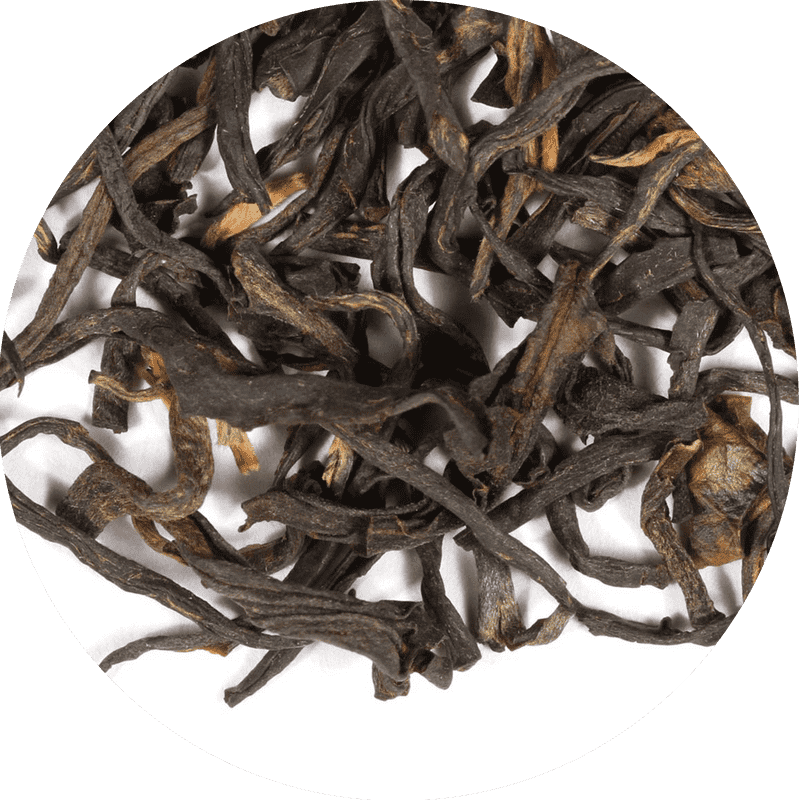 Tea Cup of Rich Black Tea Leaves PNG