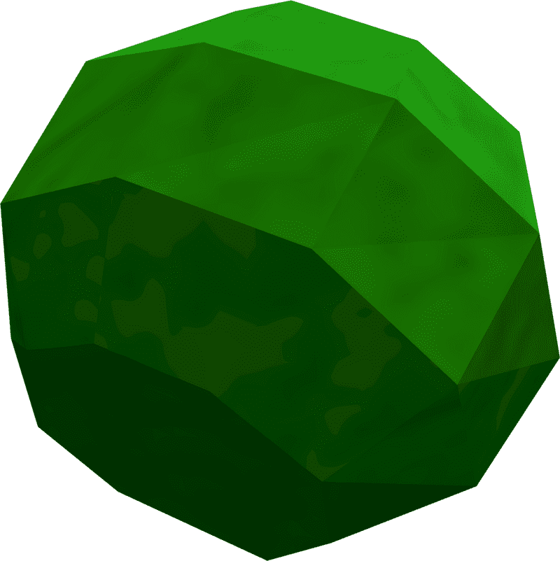 Radiant Emerald Gemstone of Enchantment PNG