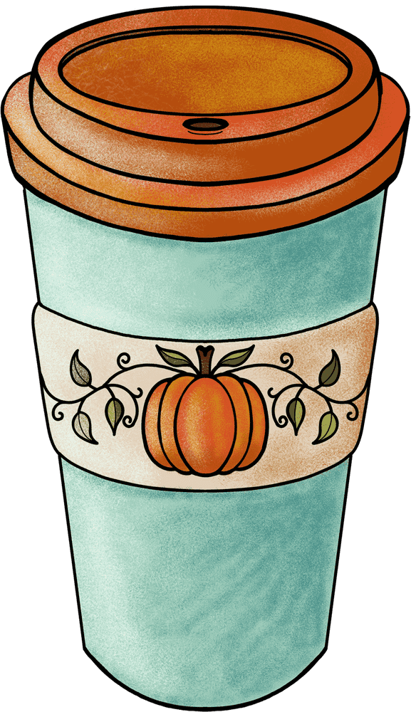 Autumn-Inspired Decorative Cookware Design PNG