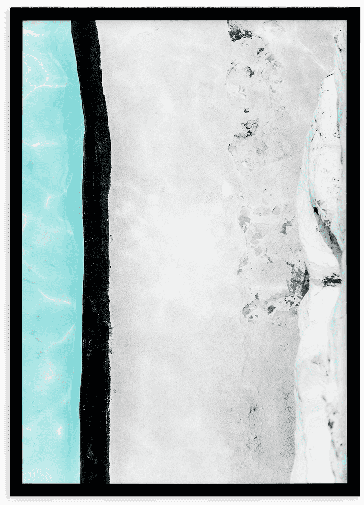 Serene Glacier Reflection and Aqua Waters PNG