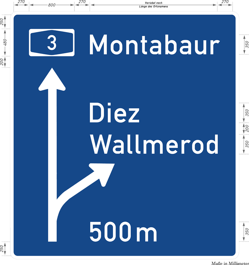Emergency Exit Directions to Montabaur and Diez PNG